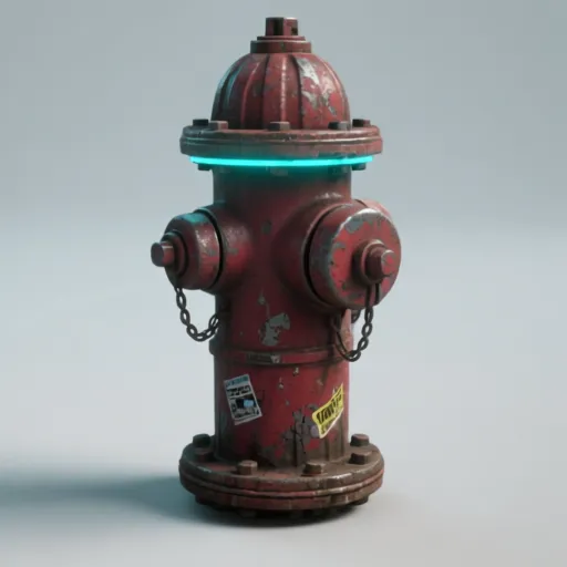Concept image Fire hydrant was built from